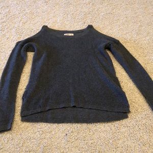 Cold shoulder sweater